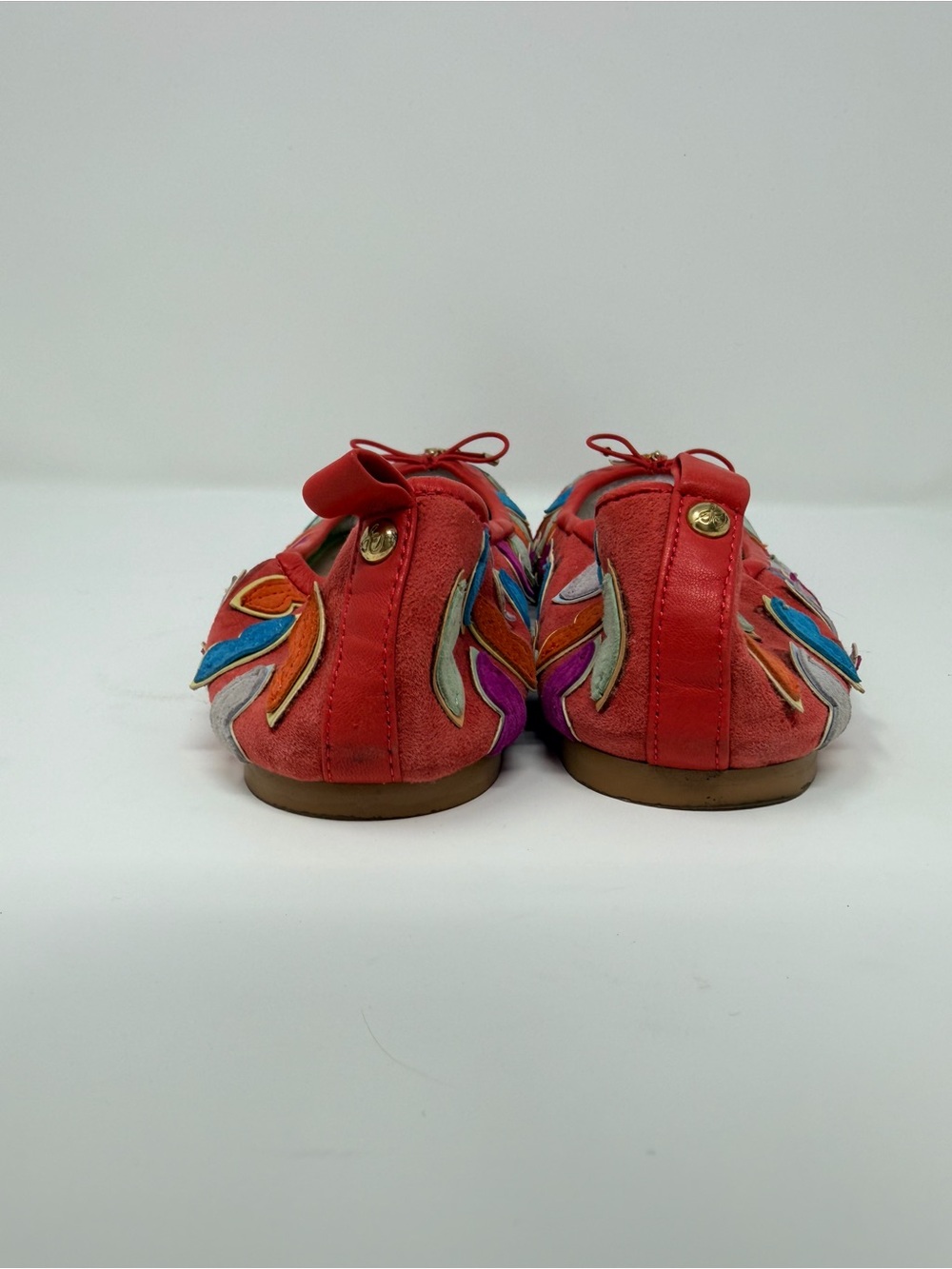 Sam Edelman Coral Fara Lips Ballet Flats in red, purple, gold, blue, and mint - Picture 3 of 4